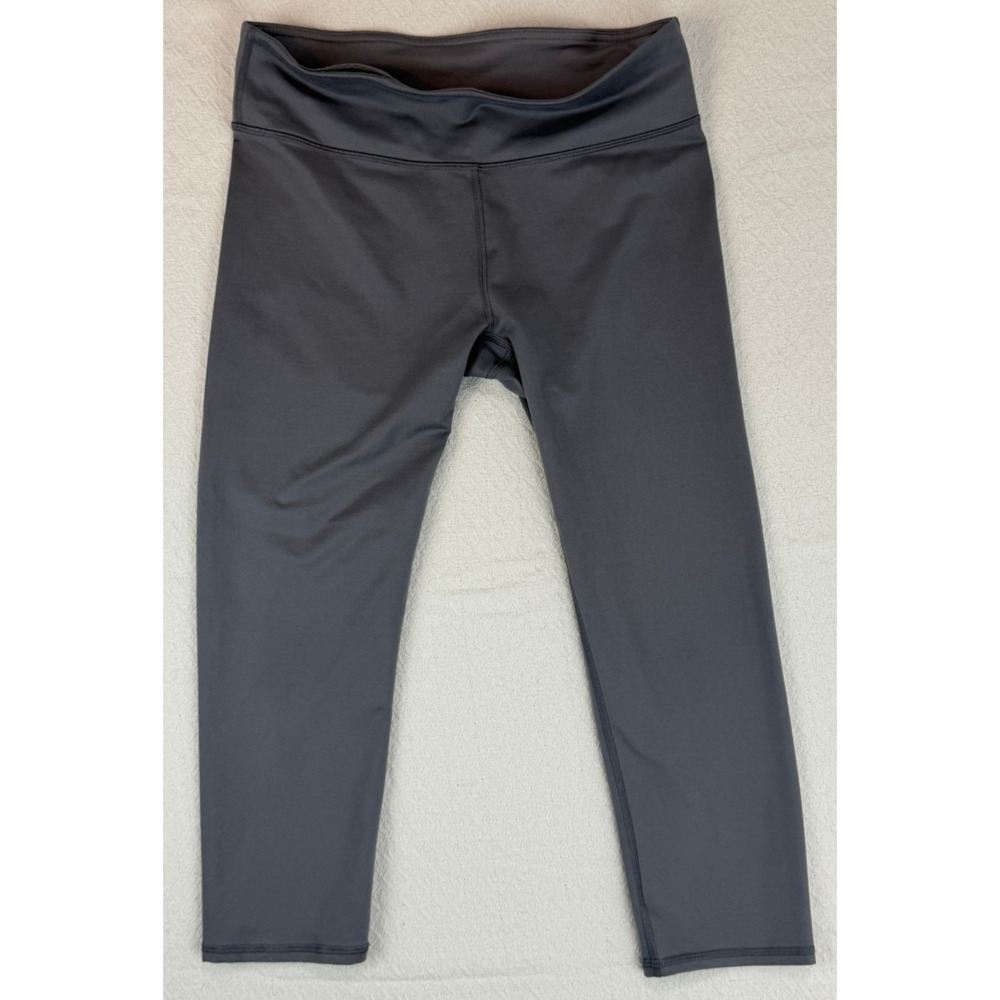 Fabletics Leggings Womens High Rise Cropped Gray Yoga Workout Athletic Pants